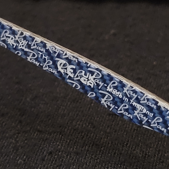 Ray-Ban Eyeglasses Frames - RB8903 5262 Matte Blue Dark Carbon Fiber - 53-18-145 - Picture 8 of 9